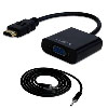 Maycom - Mayoristas en computación - CONVERTIDOR HDMI MACHO A VGA HEMBRA NEGR